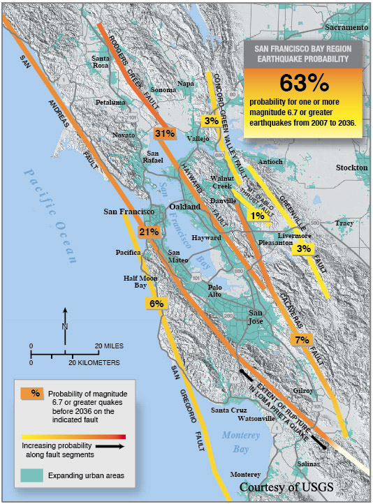 Image result for hayward fault map