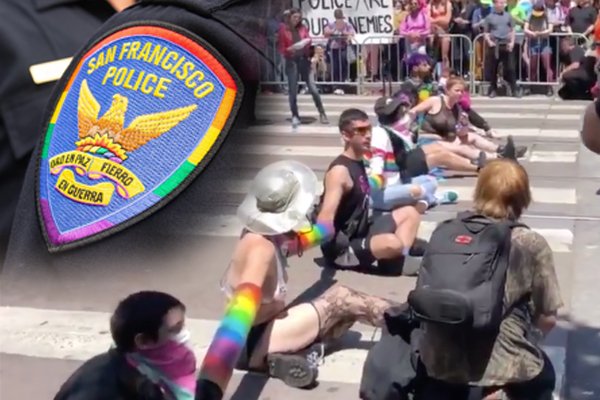 San Fran PD devote time, funds to Pride Parade- get attacked at parade